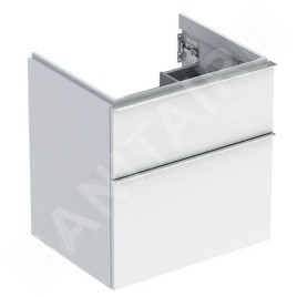 Geberit iCon - Meuble sous lavabo 592x615x476 mm, 2 tiroirs, blanc brillant 502.303.01.2