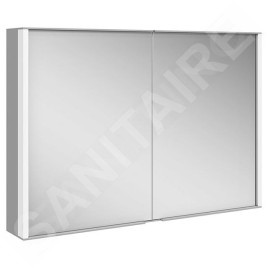 Keuco Royal Match - Armoire miroir avec éclairage LED, 1000x700x160 mm, alu elox argenté 12803171311