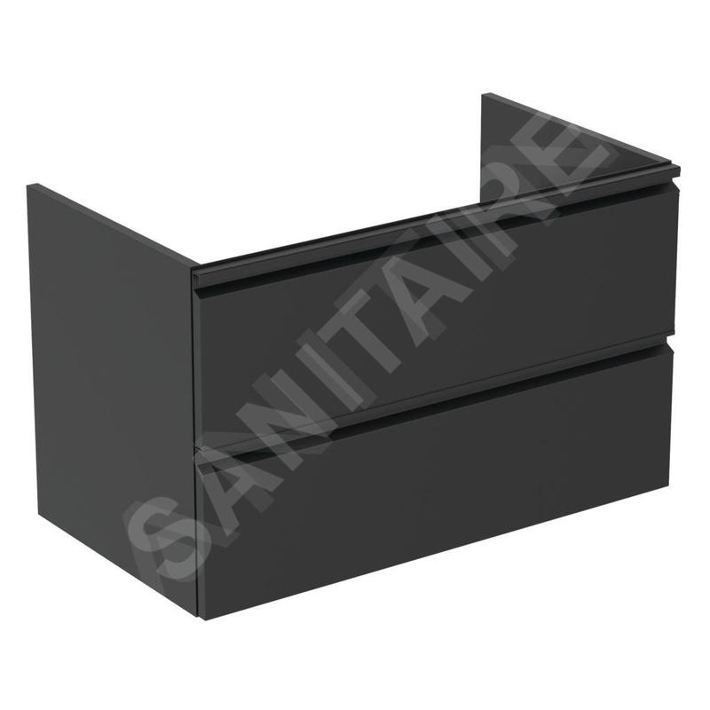 Ideal Standard Tesi - Meuble sous lavabo, 800x440x490 mm, noir T0051ZT