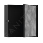 Hansgrohe XtraStoris Rock - Niche murale, avec porte, 300x300x100 mm, noir mat 56085670