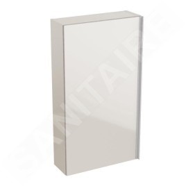 Geberit Acanto - Armoire suspendue 450x820 mm avec miroir intérieur, sable gris 500.639.JL.2