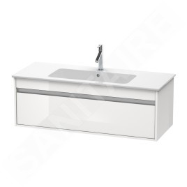 Duravit Ketho - Meuble sous lavabo 410x1200x475 mm, 1 tiroir, blanc brillant KT642102222