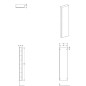 Geberit Acanto - Colonne haute 1730x450 mm, sable gris 500.637.JL.2