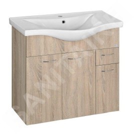 Aqualine Keramia Fresh - Meuble-vasque 745x740x347 mm, chêne 50083