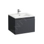 Laufen Pro S - Meuble avec lavabo, 600x500 mm, 1 tiroirs, graphite mat H8609614801041
