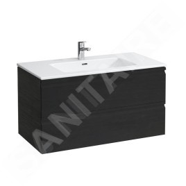 Laufen Pro S - Meuble avec lavabo, 1000x500 mm, 2 tiroirs, wengé H8619654231041