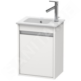 Duravit Ketho - Meuble sous lavabo 550x400x285 mm, gauche, blanc brillant KT6417L2222