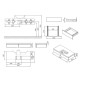 Ravak Formy - Armoire sous le lavabo 1200x550x220 mm, chêne X000001034