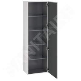 Duravit L-Cube - Armoire 1760x500x363 mm, droite, blanc brilant LC1181R2222