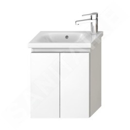 Jika Mio - Meuble pour lavabo asymétrique, blanc H40J7112005001