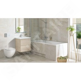 Jika Mio-N - Meuble pour lavabo 760x588x448 mm, frêne H40J7164013421