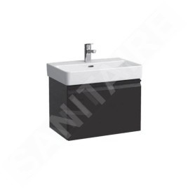 Laufen Pro S - Meuble avec lavabo, 600x500 mm, wengé H8609624231041