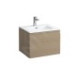Laufen Pro S - Meuble avec lavabo, 600x500 mm, chêne clair H8609624791041