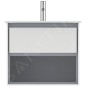 Ideal Standard Connect Air - Petite armoire sous lavabo, 600x440x517 mm, blanc brillant/gris clair mat E0826KN