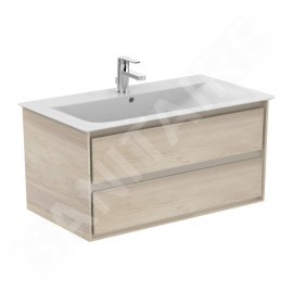 Ideal Standard Connect Air - Petite armoire sous lavabo, 1.000x440x517 mm, décor : bois clair/brun clair mat E0821UK