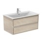 Ideal Standard Connect Air - Petite armoire sous lavabo, 1.000x440x517 mm, décor : bois clair/brun clair mat E0821UK