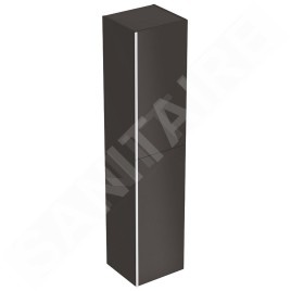 Geberit Acanto - Colonne haute 1730x380 mm, deux portes, noir 500.619.16.1