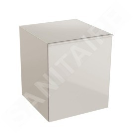 Geberit Acanto - Meuble latéral 450x520 mm avec tiroirs, sable gris 500.618.JL.2
