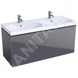 Geberit Acanto - Meuble sous double lavabo 1200 mm, lave 500.613.JK.2