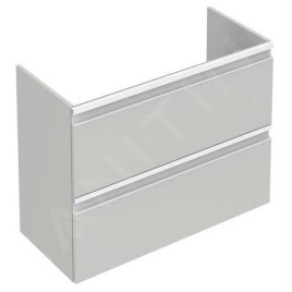 Ideal Standard Tesi - Petite armoire lavabo 600x440x490 mm, gris clair brillant T0050PH