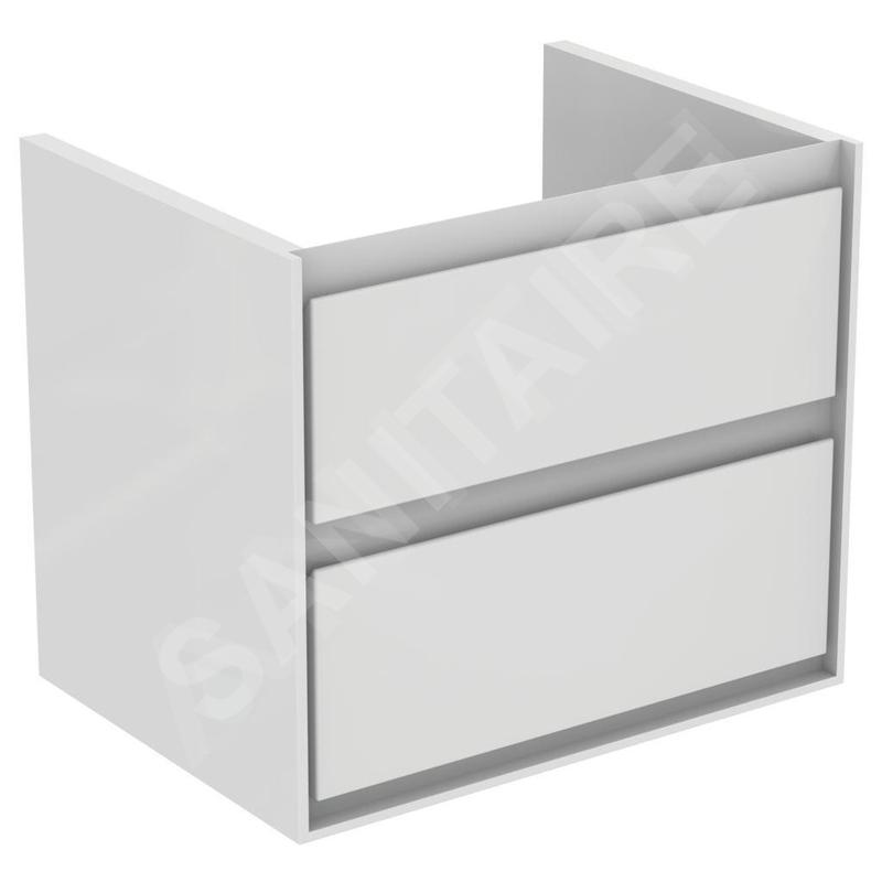Ideal Standard Connect Air - Petite armoire sous lavabo, 600x440x517 mm, blanc brillant/blanc mat E0818B2