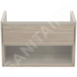 Ideal Standard Connect Air - Petite armoire sous lavabo, 800x440x517 mm, décor : bois clair/brun clair mat E0827UK