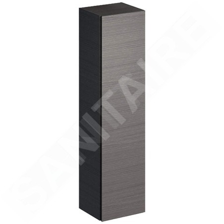 Geberit Xeno 2 - Petite armoire haute 1.700x400 mm, miroir intérieur, gris 500.503.43.1