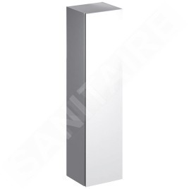 Geberit Xeno 2 - Petite armoire haute 1.700x400 mm, miroir intérieur, blanc brillant 500.503.01.1