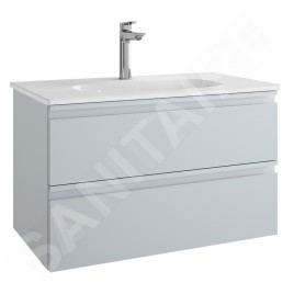 Ideal Standard Tesi - Petite armoire lavabo 800x440x490 mm, gris clair brillant T0051PH