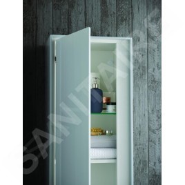Ideal Standard Connect Air - Petite armoire haute 400x300x1.200 mm, chêne gris/blanc mat E0834PS
