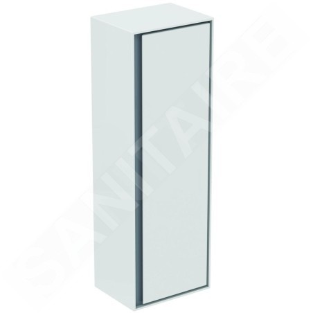 Ideal Standard Connect Air - Petite armoire haute 400x300x1.200 mm, blanc brillant/gris clair mat E0834KN