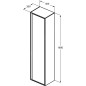 Ideal Standard Connect Air - Petite armoire haute 400x300x1.600 mm, décor : chêne gris/blanc mat E0832PS