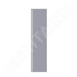 Ideal Standard Connect Air - Petite armoire haute 400x300x1.600 mm, gris clair brillant/blanc mat E0832EQ