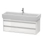 Duravit Ketho - Meuble-vasque, 480x1150x440 mm, 2 tiroirs, blanc brillant KT663902222
