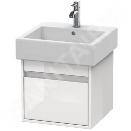 Duravit Ketho - Meuble-vasque, 410x450x440 mm, 1 tiroir, blanc brillant KT668502222