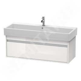 Duravit Ketho - Meuble-vasque, 410x1150x440 mm, 1 tiroir, blanc brillant KT668902222