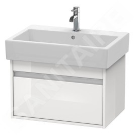 Duravit Ketho - Meuble-vasque, 410x650x440 mm, 1 tiroir, blanc brillant KT668402222