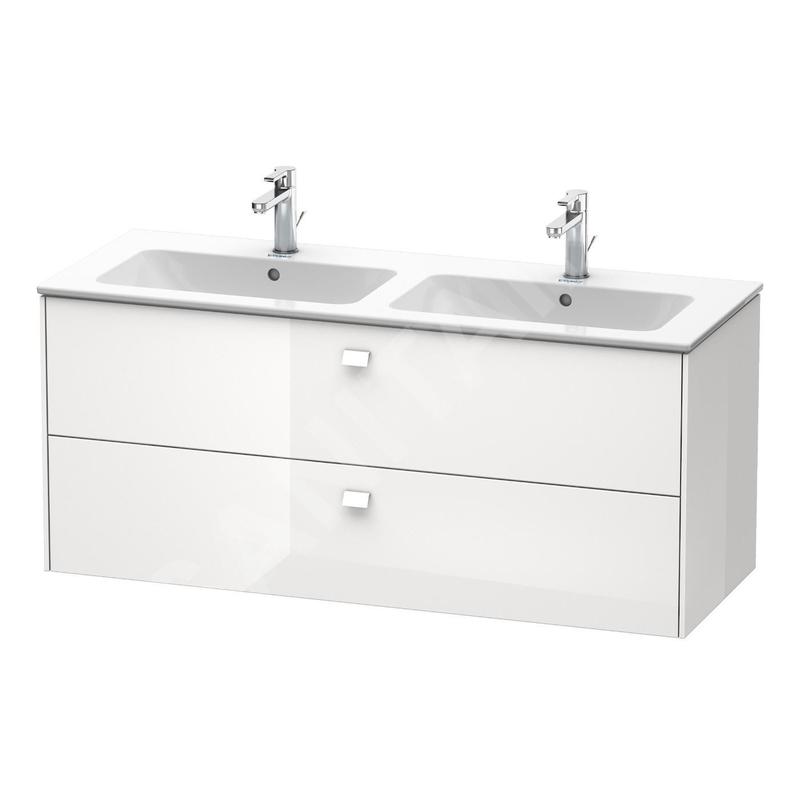 Duravit Brioso - Meuble sous lavabo 553x1290x479 mm, 2 tiroirs, blanc brillant BR410502222