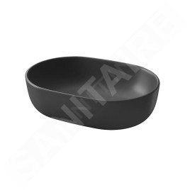 Cersanit Moduo - Vasque à poser, 50x36 cm, sans trop-plein, anthracite K116-107-BOX