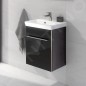 Villeroy & Boch Avento - Meuble-vasque, 430x514x352 mm, 1 porte, Crystal Black A88701B3