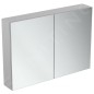 Ideal Standard Mirror&Light - Armoire de toilette avec éclairage LED et prise, 1000x700 mm, aluminium T3498AL