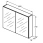Ideal Standard Mirror&Light - Armoire de toilette avec éclairage LED et prise, 1000x700 mm, aluminium T3498AL