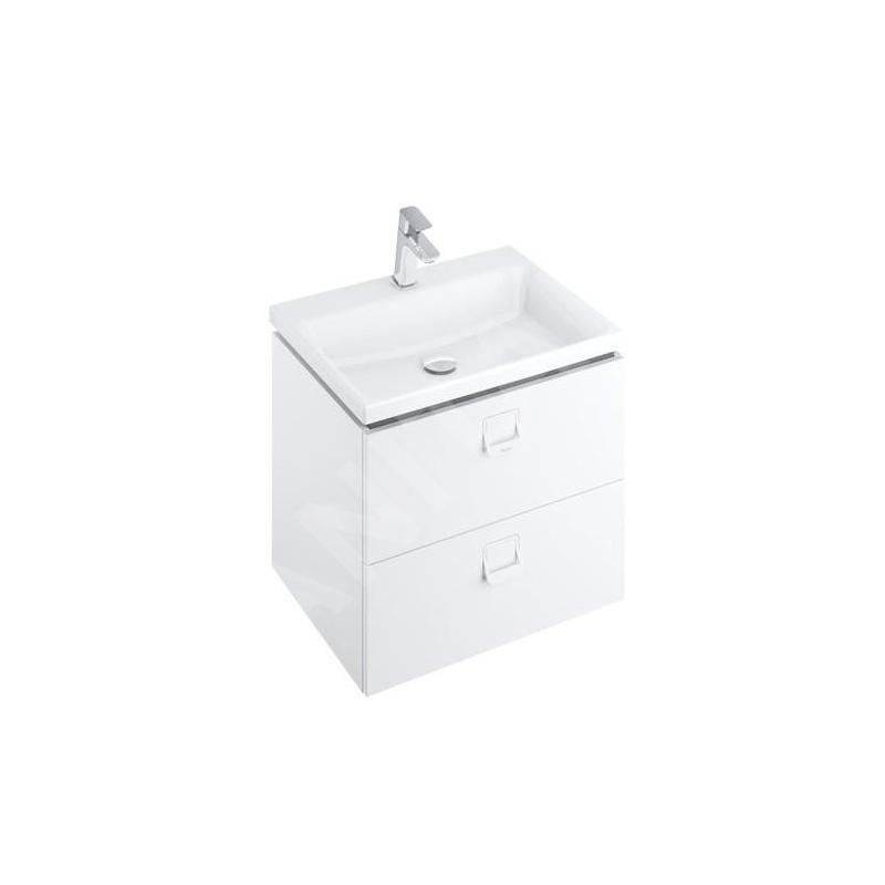 Ravak Comfort - Armoire sous le lavabo, 600x500x460 mm, blanc/blanc X000001377
