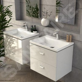 Ravak Comfort - Armoire sous le lavabo, 600x500x460 mm, blanc/blanc X000001377