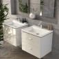 Ravak Comfort - Armoire sous le lavabo, 600x500x460 mm, blanc/blanc X000001377