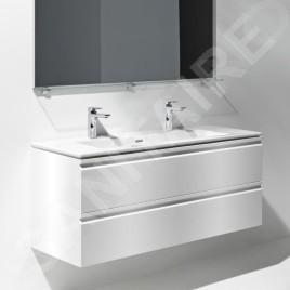Laufen Pro S - Meuble avec double-lavabo, 1200x545x500 mm, 2 tiroirs, blanc brillant H8619674751071