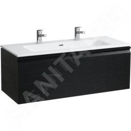Laufen Pro S - Meuble avec double-lavabo, 1200x530x500 mm, 1 tiroirs, wengé H8609684231071
