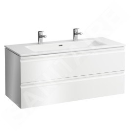 Laufen Pro S - Meuble avec double-lavabo, 1200x545x500 mm, 2 tiroirs, blanc mat H8619674631071
