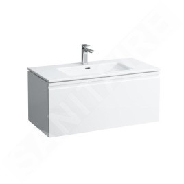 Laufen Pro S - Meuble avec double-lavabo, 1200x530x500 mm, 1 tiroirs, blanc brillant H8609674751041
