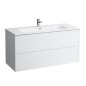 Laufen Pro S - Meuble avec lavabo, 1200x610x500 mm, 2 tiroirs, blanc mat H8649632601041